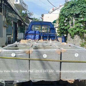 Chậu Đá Mài Chữ Nhật 80x40x40cm