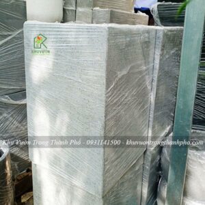 Chậu xi măng đá mài trụ vuông 40x60cm